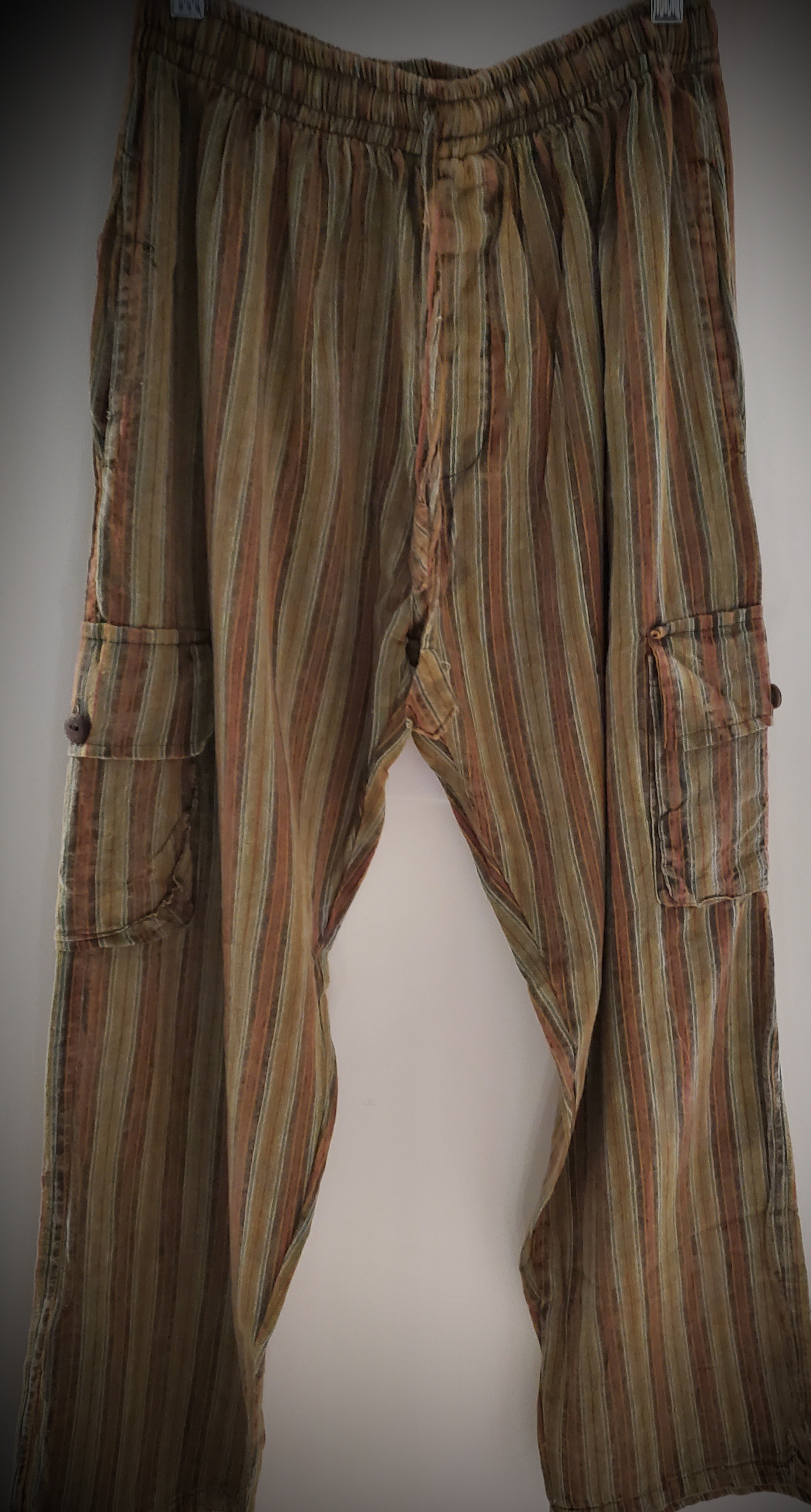 Striped Hippie Pants (Green) | The Empress Company